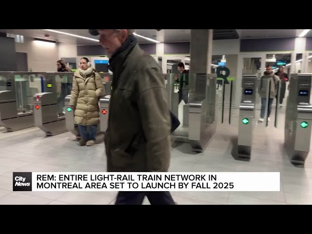 ⁣REM: Completion of Montreal's light-rail lines pushed to fall 2025