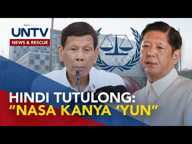 ⁣PBBM, hindi pipigilan si FPRRD kung gusto nitong sumailalim sa ICC probe