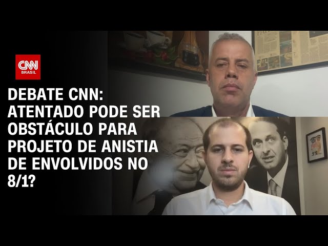 ⁣Debate CNN: Atentado pode ser obstáculo para projeto de anistia de envolvidos no 8/1? | CNN ARENA