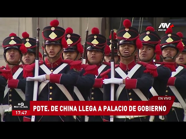 ⁣Presidenta Boluarte recibe en Palacio al mandatario chino Xi Jinping