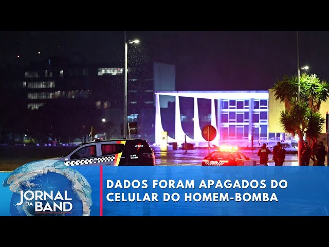 ⁣Peritos afiram que dados foram apagados do celular do homem-bomba | Jornal da Band