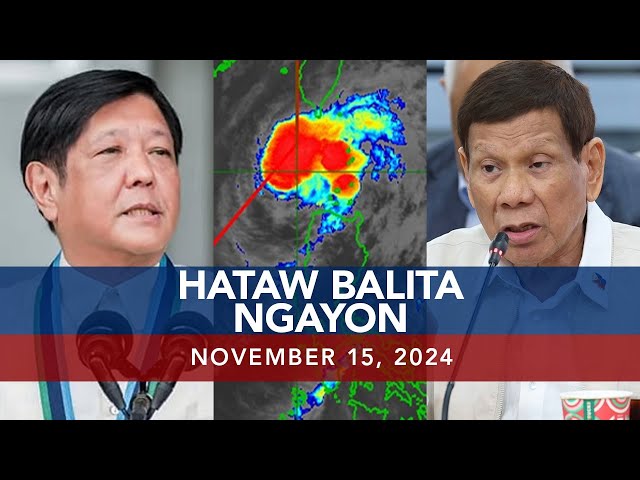 ⁣UNTV: Hataw Balita Ngayon |   November 15, 2024