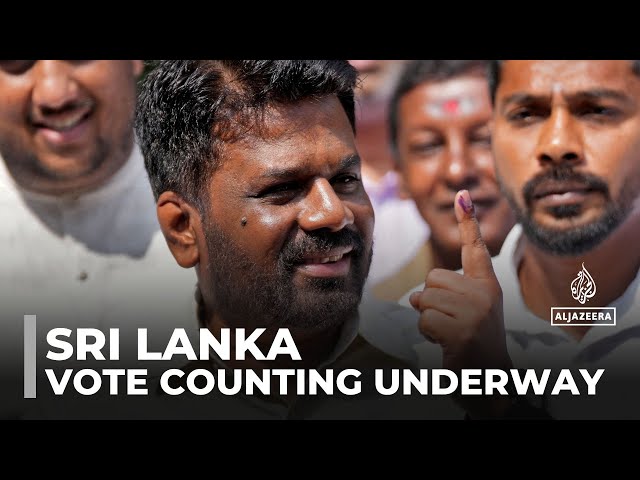 ⁣Vote counting underway in Sri Lanka: First parliamentary elections since economic crisis