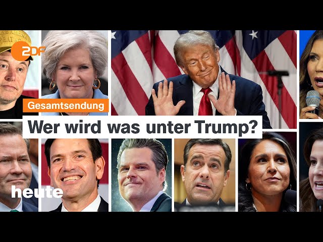 ⁣heute 19:00 Uhr vom 14.11.24 Trumps Ministerauswahl, Unwetter in Spanien, Hochrisikospiel in Paris