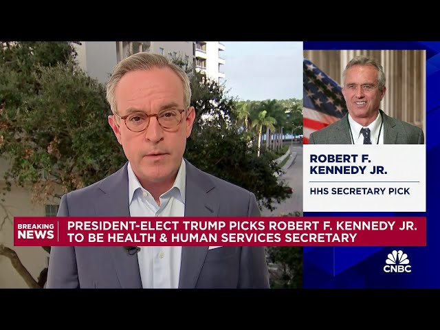 ⁣Robert F. Kennedy Jr. picked to be President-elect Trump's HHS Secretary