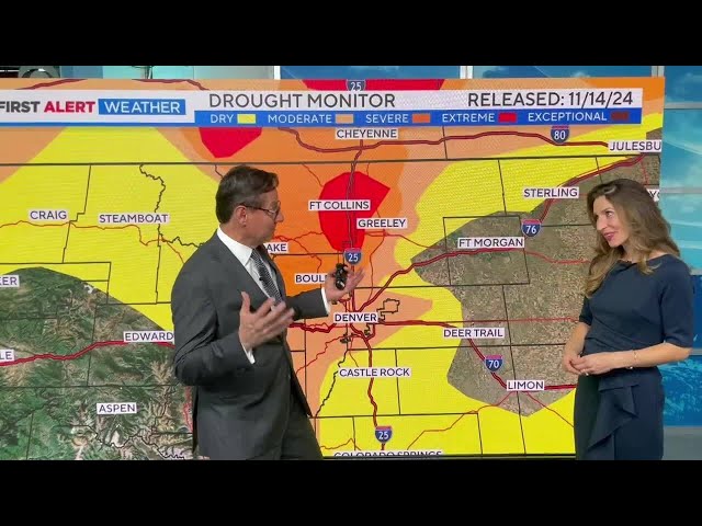 ⁣Drought situation improves in Colorado after November snowstorm