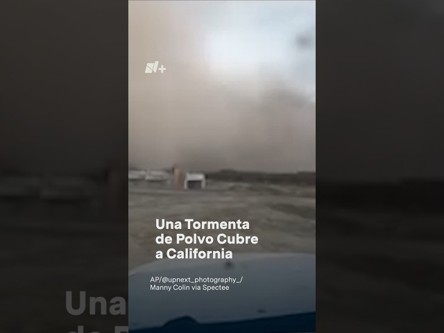 ⁣Una tormenta de polvo cubre al centro de California - N+ #Shorts