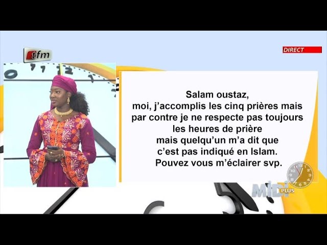 ⁣Questions 1: J'accomplis les 5 prières mais par contre je ne respecte pas toujours les heures..