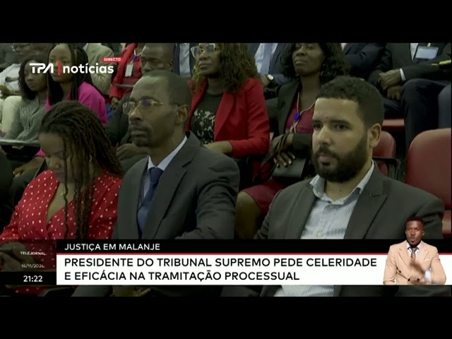 ⁣Justiça em Malanje - Presidente do Tribunal Supremo pede celeridade e eficácia na tramitação process