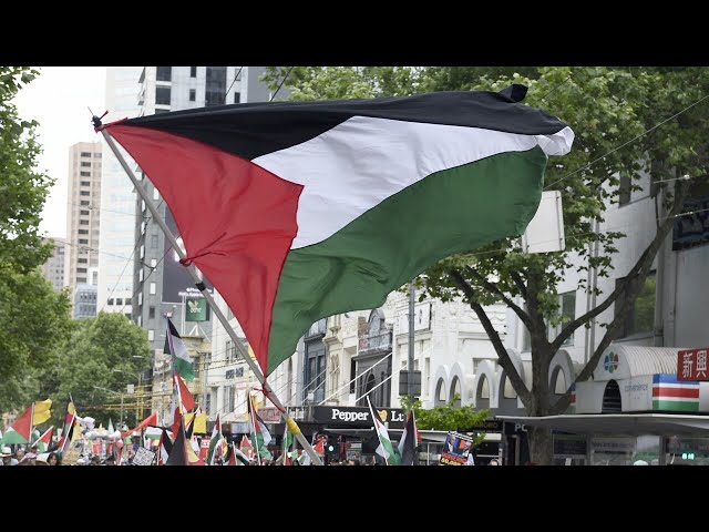 ⁣Pro-Palestine protesters cancel Melbourne CBD disruption