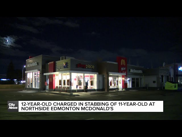 ⁣12-year-old charged in stabbing of 11-year-old at northside Edmonton McDonald’s restaurant