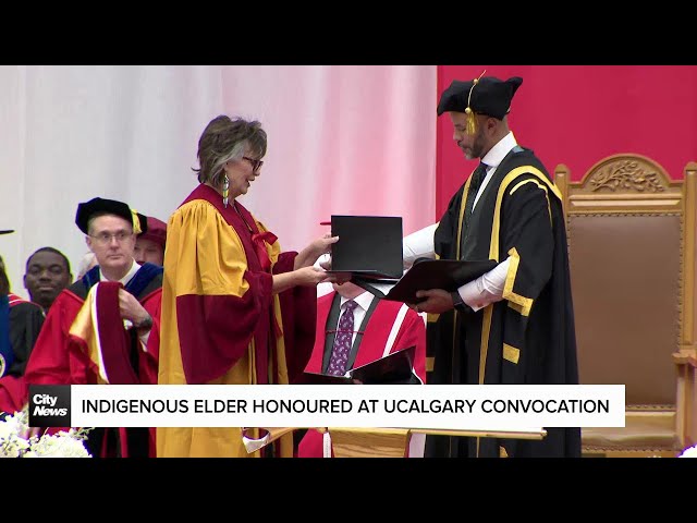 ⁣Indigenous Elder honoured at UCalgary convocation