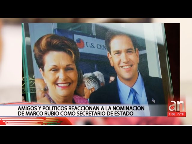 ⁣Amigos y políticos de Miami reaccionan a nominación de Marco Rubio como Secretario de Estado