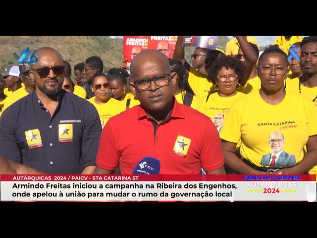 ⁣Santa Catarina de Santiago: Armindo Freitas iniciou a campanha na Ribeira dos Engenhos