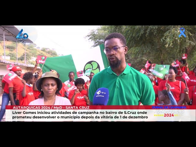 ⁣Líver Gomes iniciou atividades de campanha no bairro de Santa Cruz