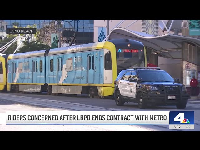 ⁣Riders concerned after Long Beach police ends contract with Metro