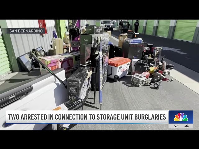 ⁣Two arrested in connection to storage unit burglaries