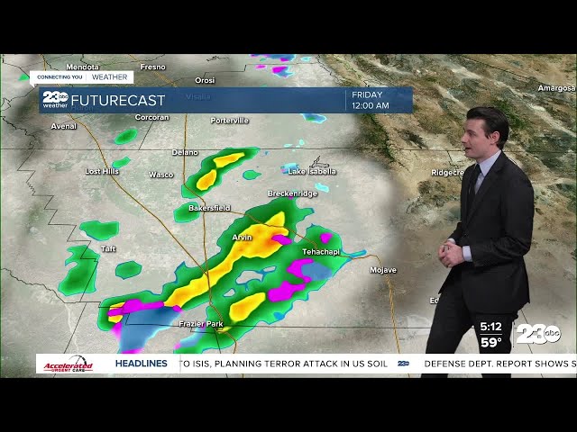 ⁣23ABC Evening weather update November 14, 2024