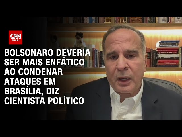 ⁣Bolsonaro deveria ser mais enfático ao condenar ataques em Brasília, diz cientista político | WW