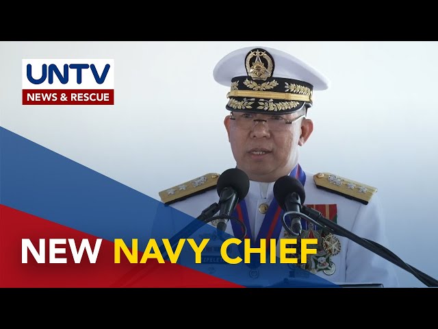 ⁣RAdm. Jose Ma. Ambrosio Ezpeleta, pormal nang itinalaga bilang bagong Navy chief