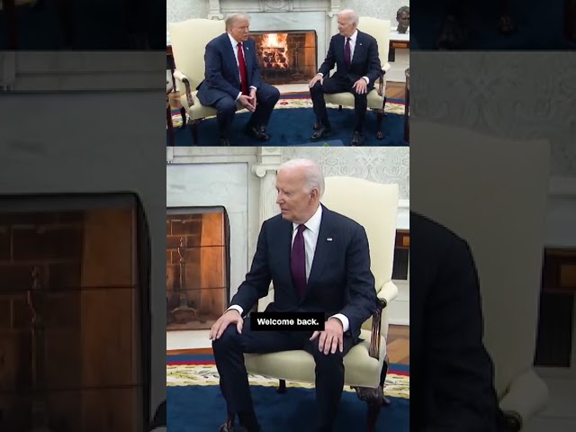 ⁣RENCONTRE ALTERNANCE ET TRANSITION PACIFIQUE ENTRE LE PRÉSIDENT JOE BIDEN ET ÉLUE DONALD TRUMP