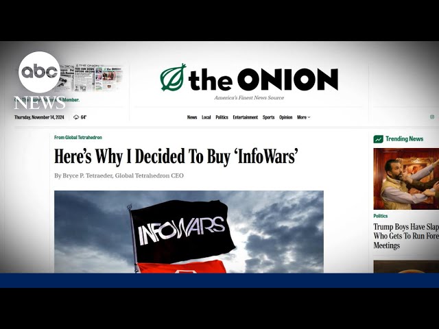 ⁣Sandy Hook families back Infowars sale to satirical site The Onion