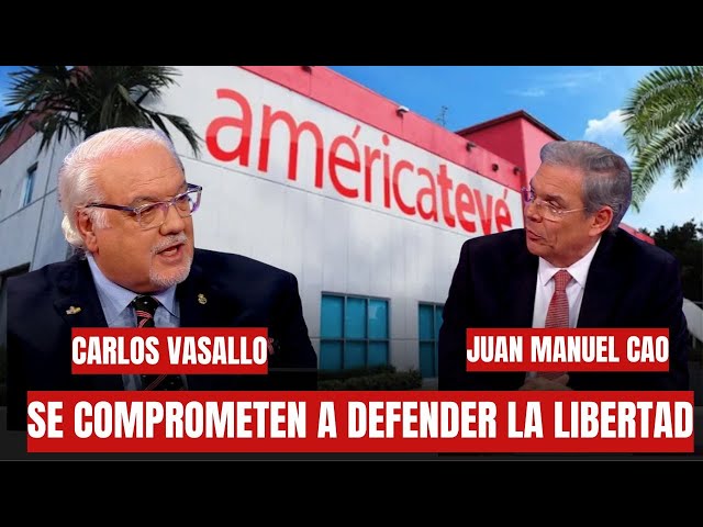 ⁣Carlos Vasallo y Juan Manuel Cao en A Fondo se comprometen de defender la libertad juntos