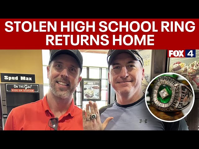 ⁣North Texas man reunited with stolen high school state championship ring two decades later