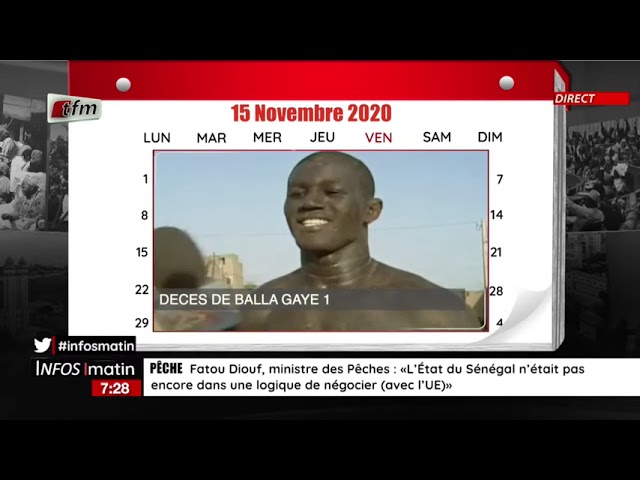 1 jour au SENEGAL | E MONDE (WOLOF)   SUJET : 15 Novembre 2022 :  5 gardes de corps de Ousmane Sonko