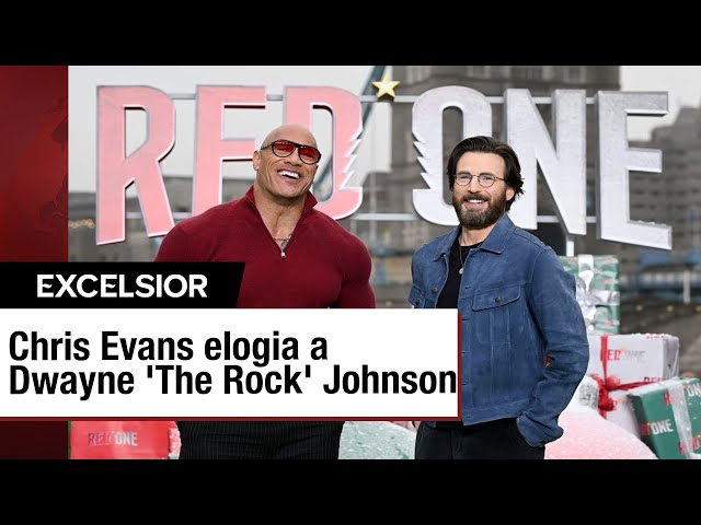 ⁣Chris Evans elogia a Dwayne 'The Rock' Johnson como una 'fuerza de la naturaleza'