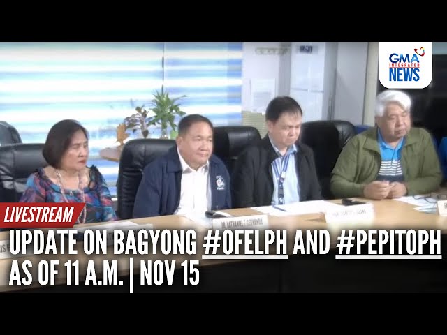 ⁣LIVE: PAGASA press conference on Bagyong #PepitoPH... | GMA Integrated News