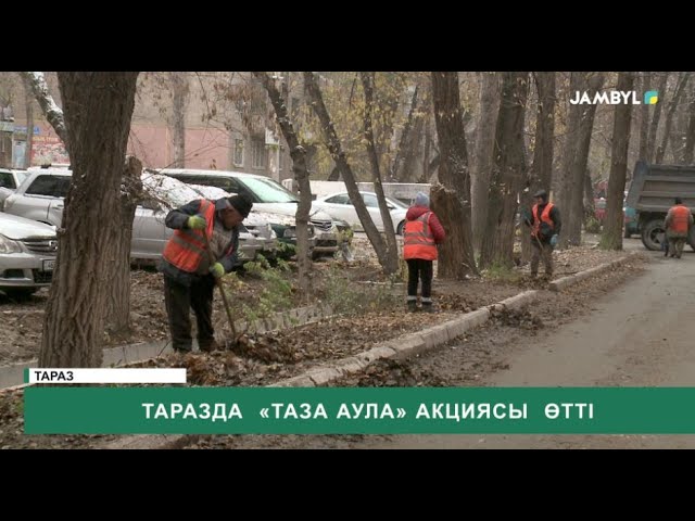 ⁣Таразда «Таза аула» акциясы өтті