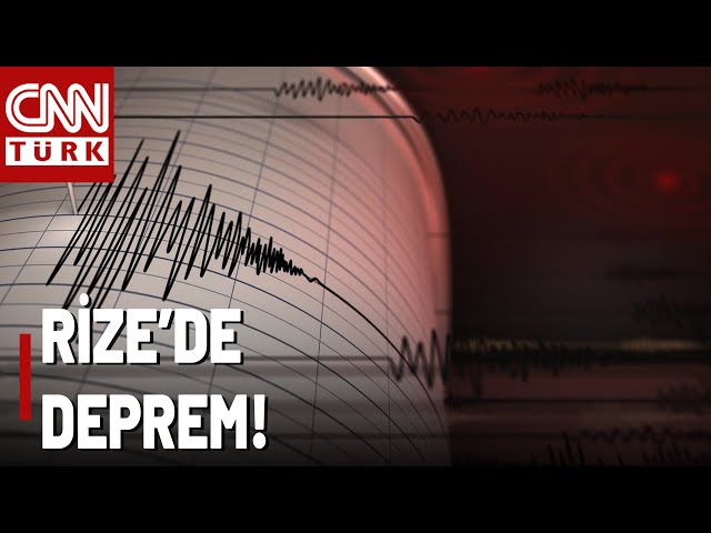 ⁣SON DAKİKA  Rize'de 4,7 Büyüklüğünde Deprem!