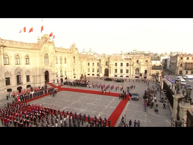 ⁣President Xi Jinping attends welcome ceremony held by Peruvian president in Lima