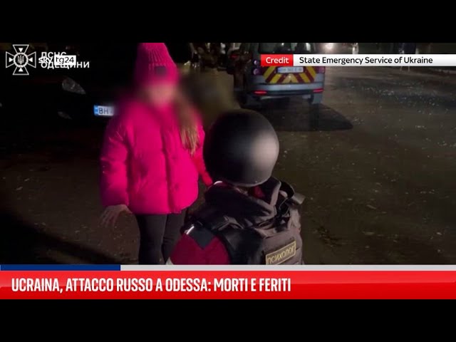 ⁣Ucraina, attacco russo a Odessa: morti e feriti