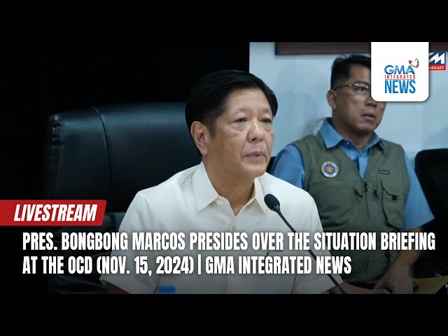 ⁣LIVE: Pres. Bongbong Marcos presides over the... (Nov. 15, 2024) | GMA Integrated News - Replay