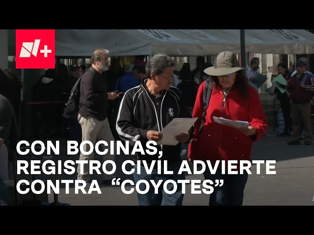 ⁣Registro Civil de la CDMX intenta frenar a "Coyotes", falsos gestores de documentos - En P