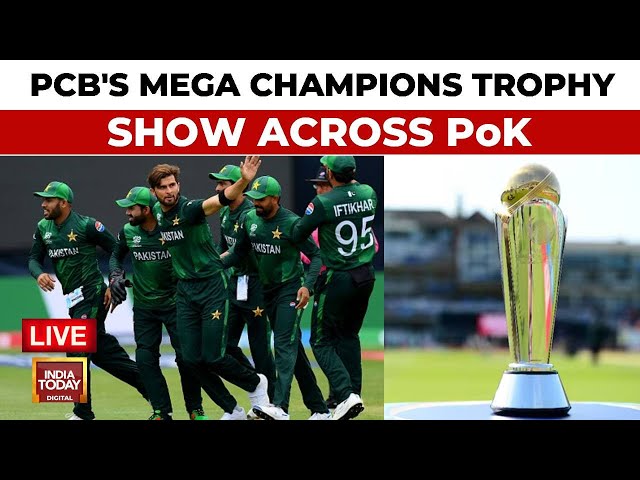 ⁣Pakistan's Champions Trophy Provocation LIVE: Trophy Tour In POK | Champions Trophy | BCCI Vs P