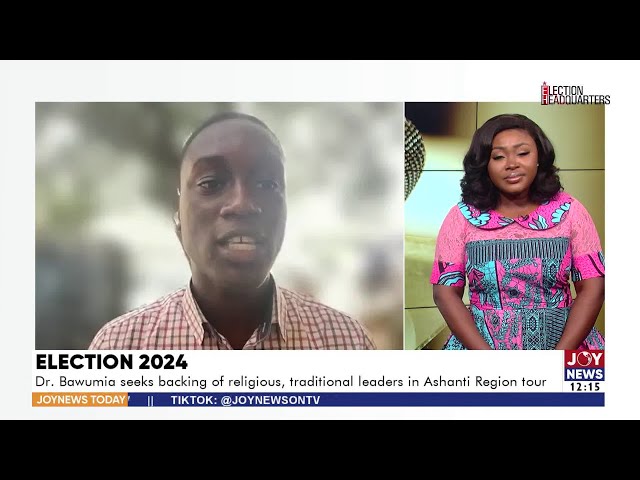 ⁣Election 2024: Dr Bawumia seeks backing of religious, traditional leaders in Ashanti Region tour