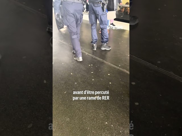 ⁣Percuté par un RER à Nanterre-Université lors d’une intervention d’agents de la RATP