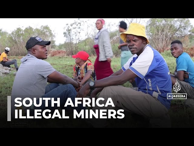 ⁣South Africa's illegal mining standoff: Families say 4,000 workers are trapped underground