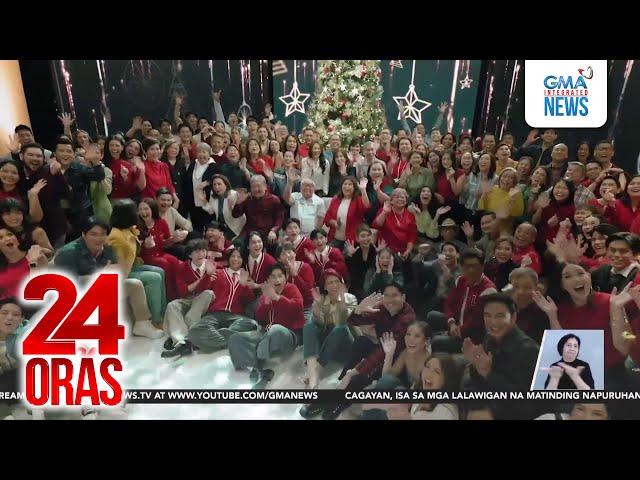 ⁣Behind-the-scenes ng GMA Christmas station ID kung saan bida ang masayang paskong Pinoy | 24 Oras