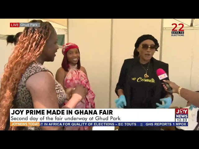 ⁣Joy Prime Made In Ghana Fair: Second day of the fair underway at Ghud Park