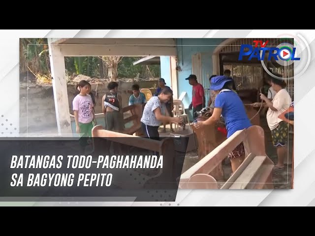 ⁣Batangas todo-paghahanda sa bagyong Pepito | TV Patrol