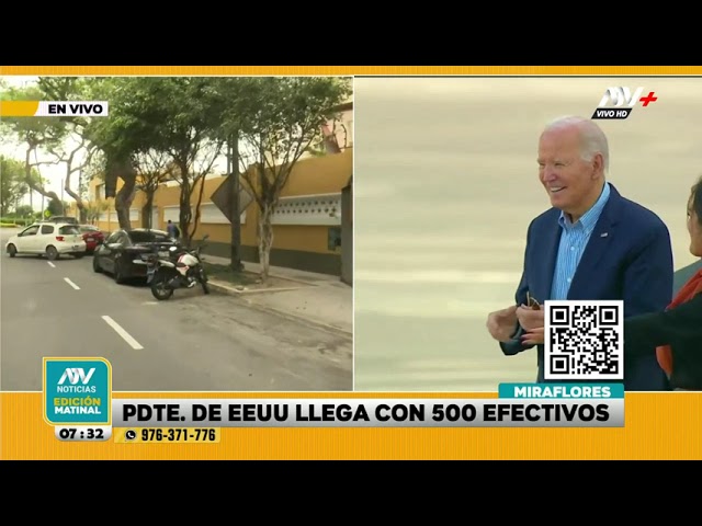 ⁣APEC 2024: Joe Biden pasó su primera noche en Lima con buques frente a hotel