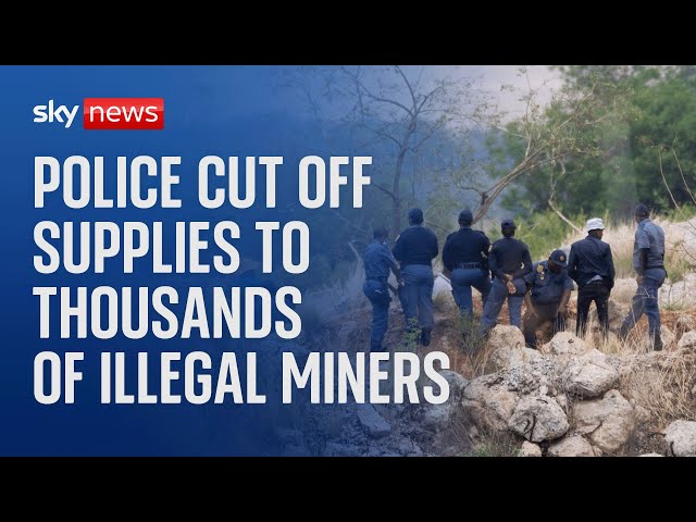 ⁣South Africa's government won't help the illegal miners inside a closed mine - Latest from