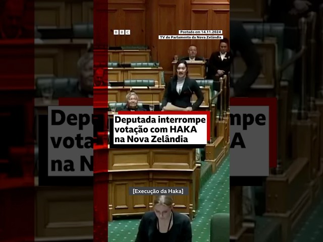 ⁣Haka suspende Parlamento da Nova Zelândia