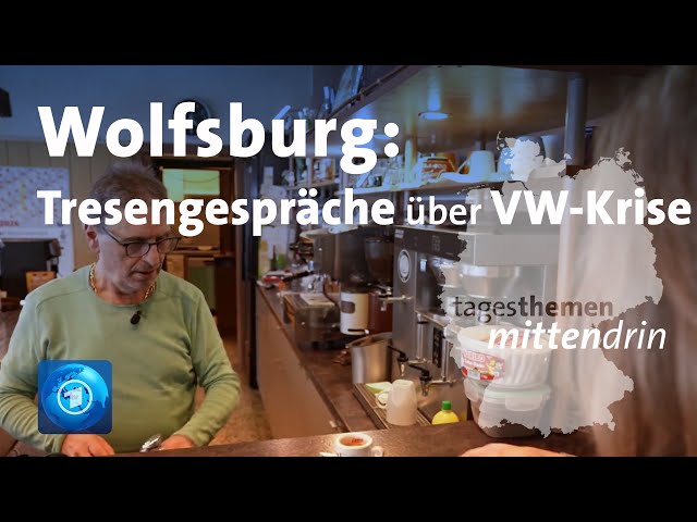 ⁣Wolfsburg: Tresengespräche über VW | tagesthemen mittendrin