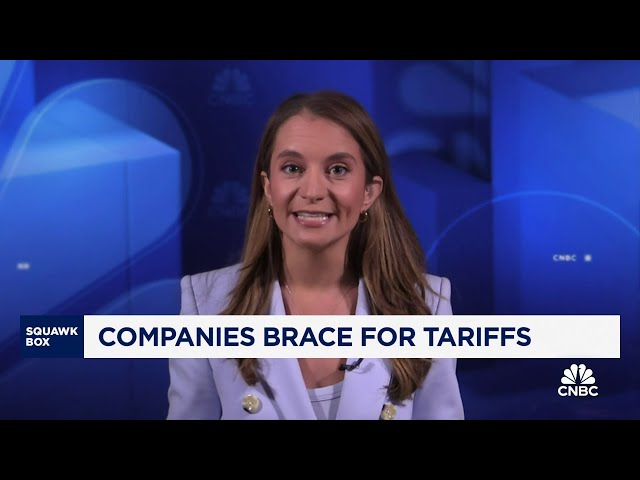 ⁣Companies brace for tariffs