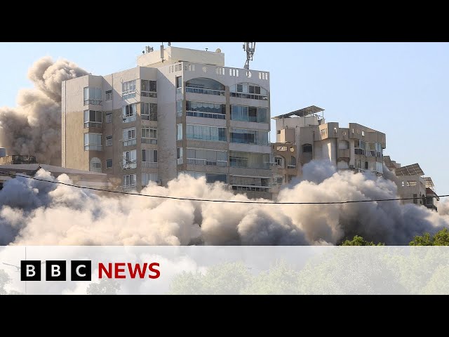 ⁣Israel strikes Beirut’s southern suburbs | BBC News